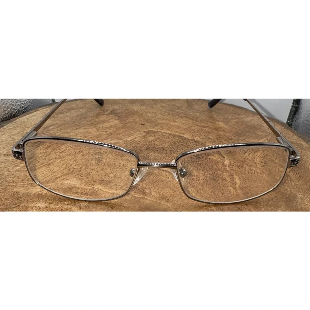 Sandra Isaac's S18309 Eyeglass Frames‎ 53-17-140 Silver Metal Blue Prescription